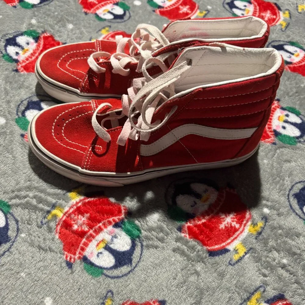 Red high top vans - Picture 3 of 4